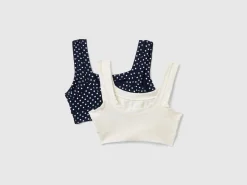 Two bras in super stretch organic cotton blend