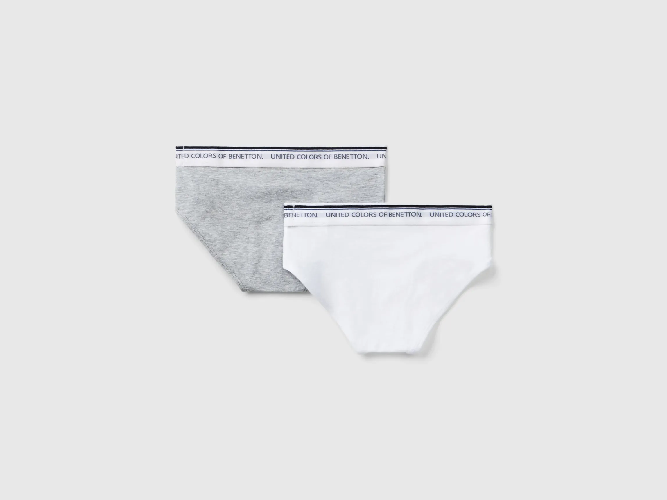 Two briefs with logoed elastic