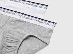 Two briefs with logoed elastic