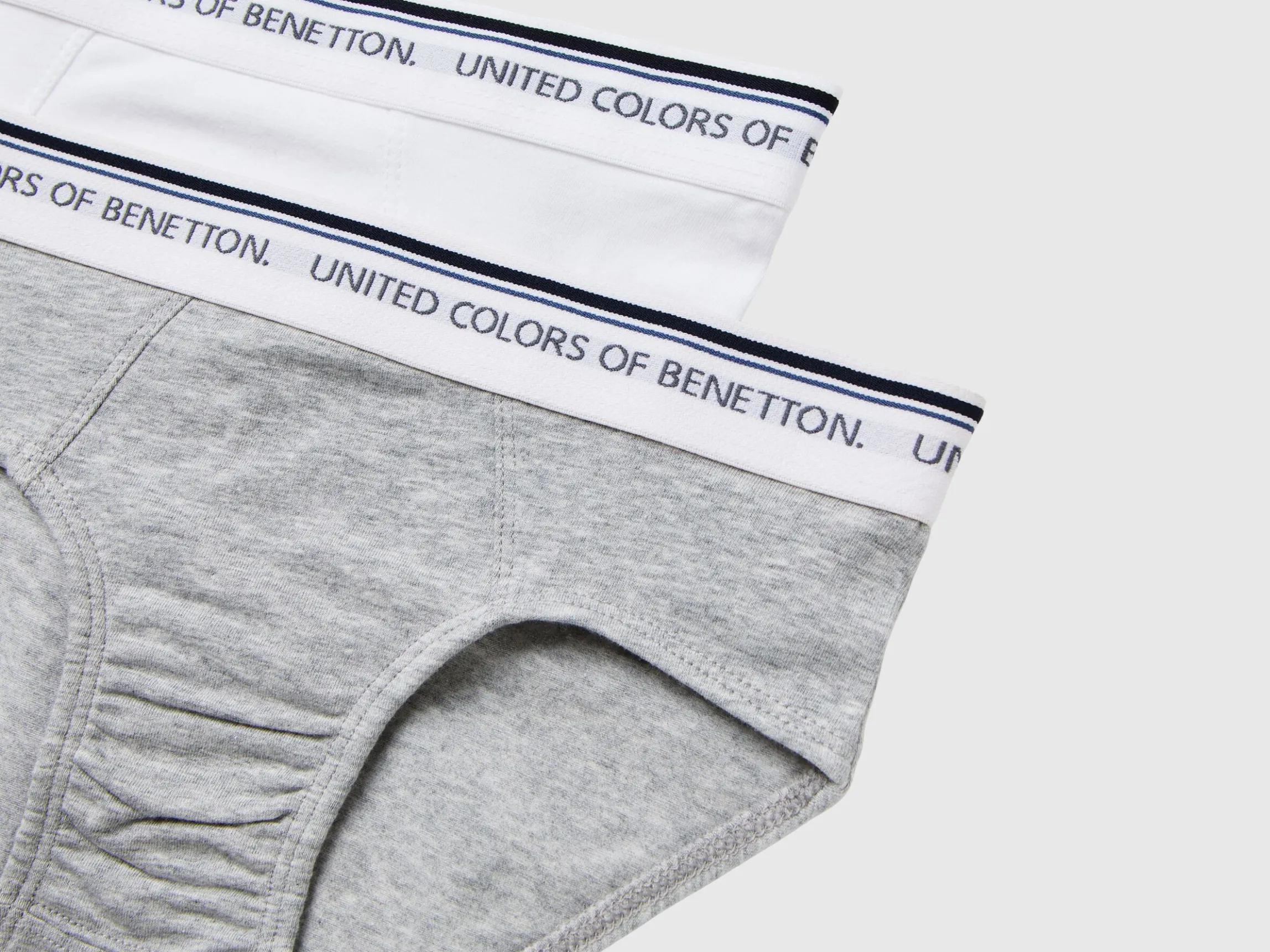 Two briefs with logoed elastic