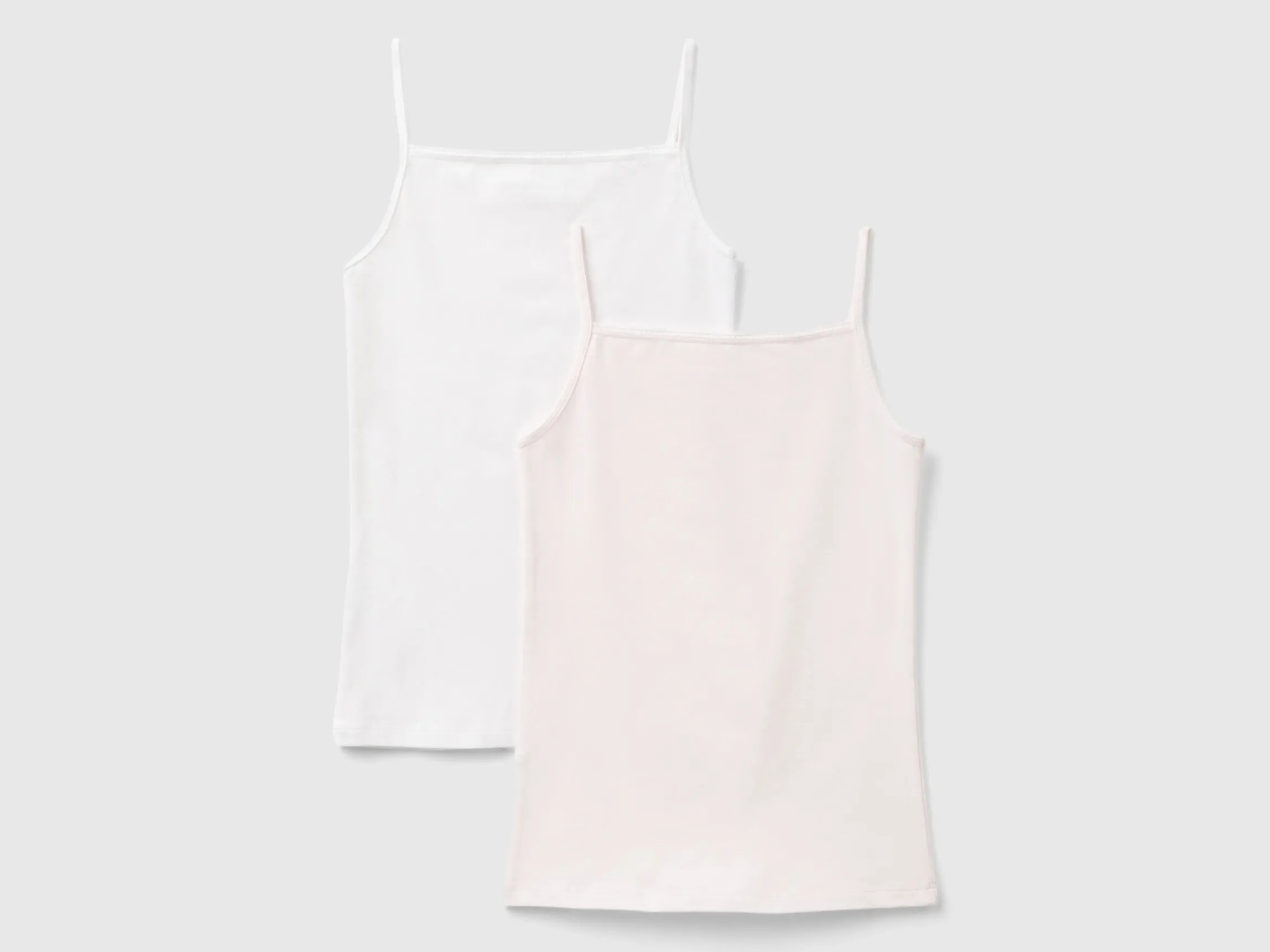Two camisoles in stretch cotton