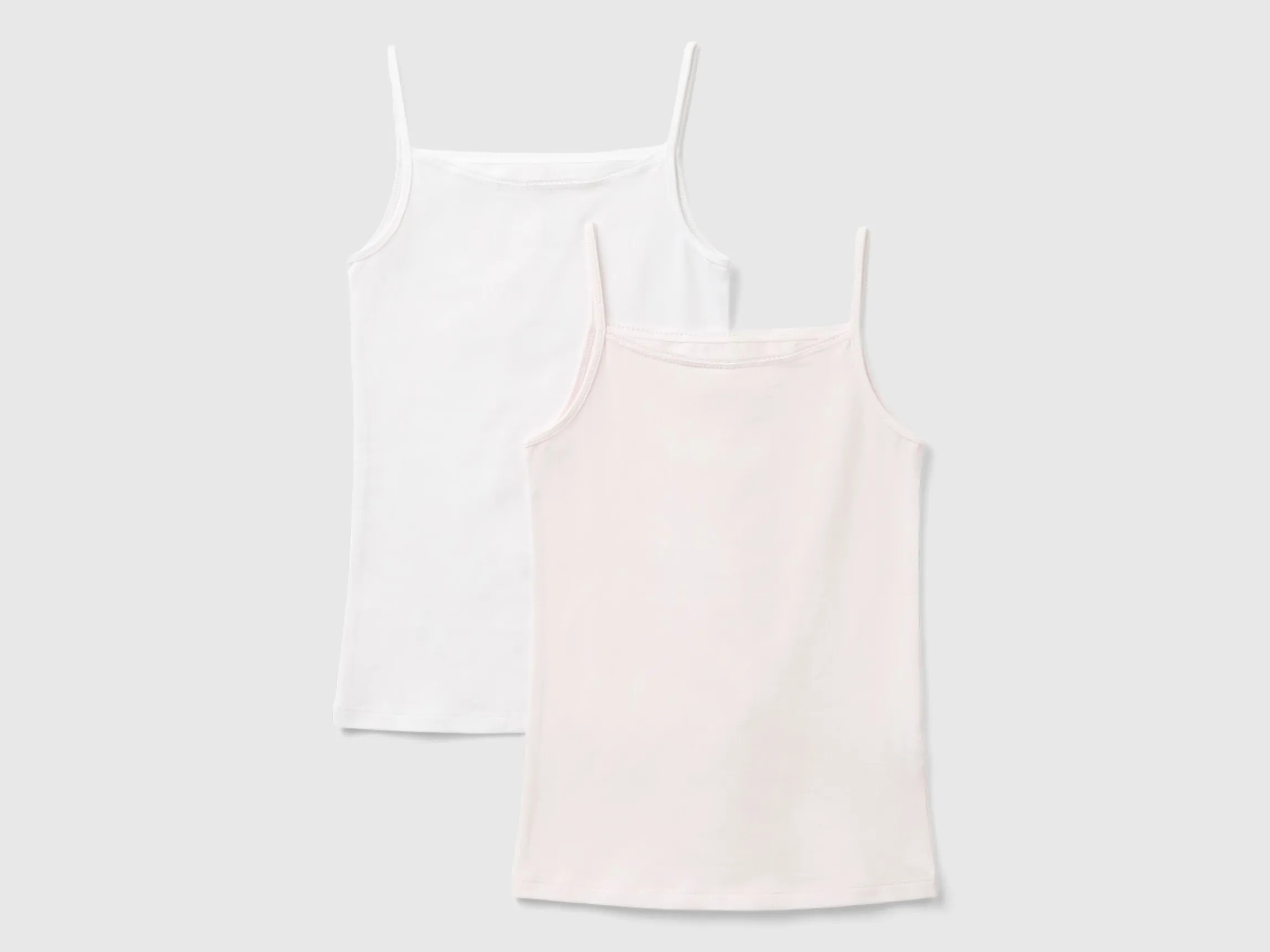 Two camisoles in stretch cotton