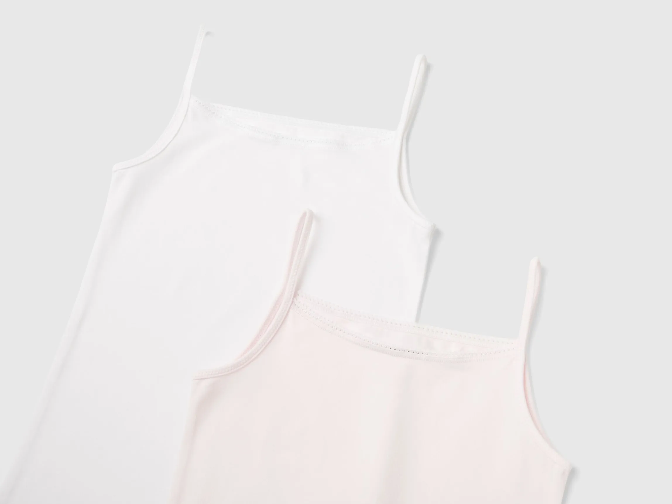 Two camisoles in stretch cotton