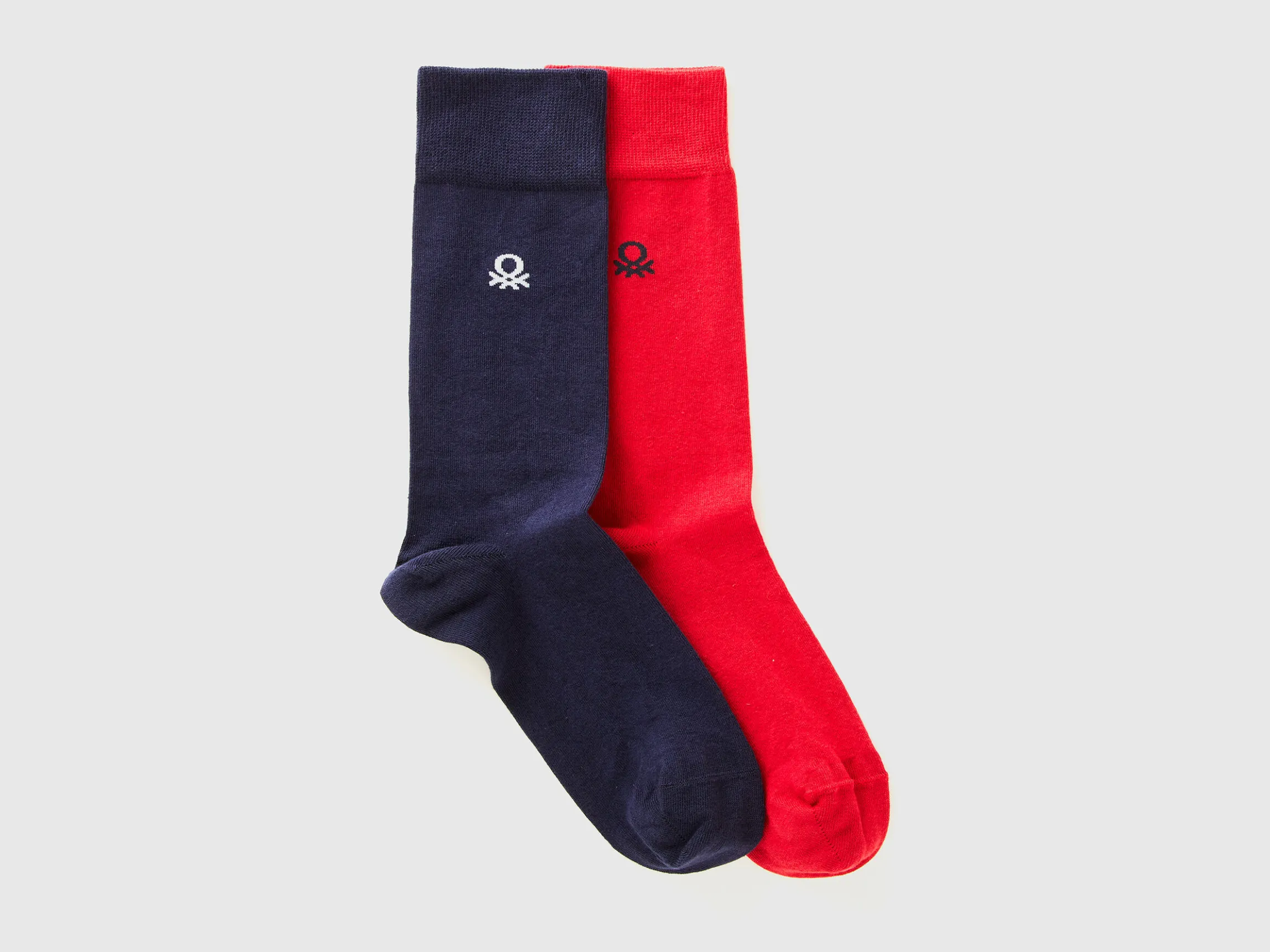 Two pairs of 3/4 socks with logo
