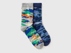 Two pairs of camouflage socks