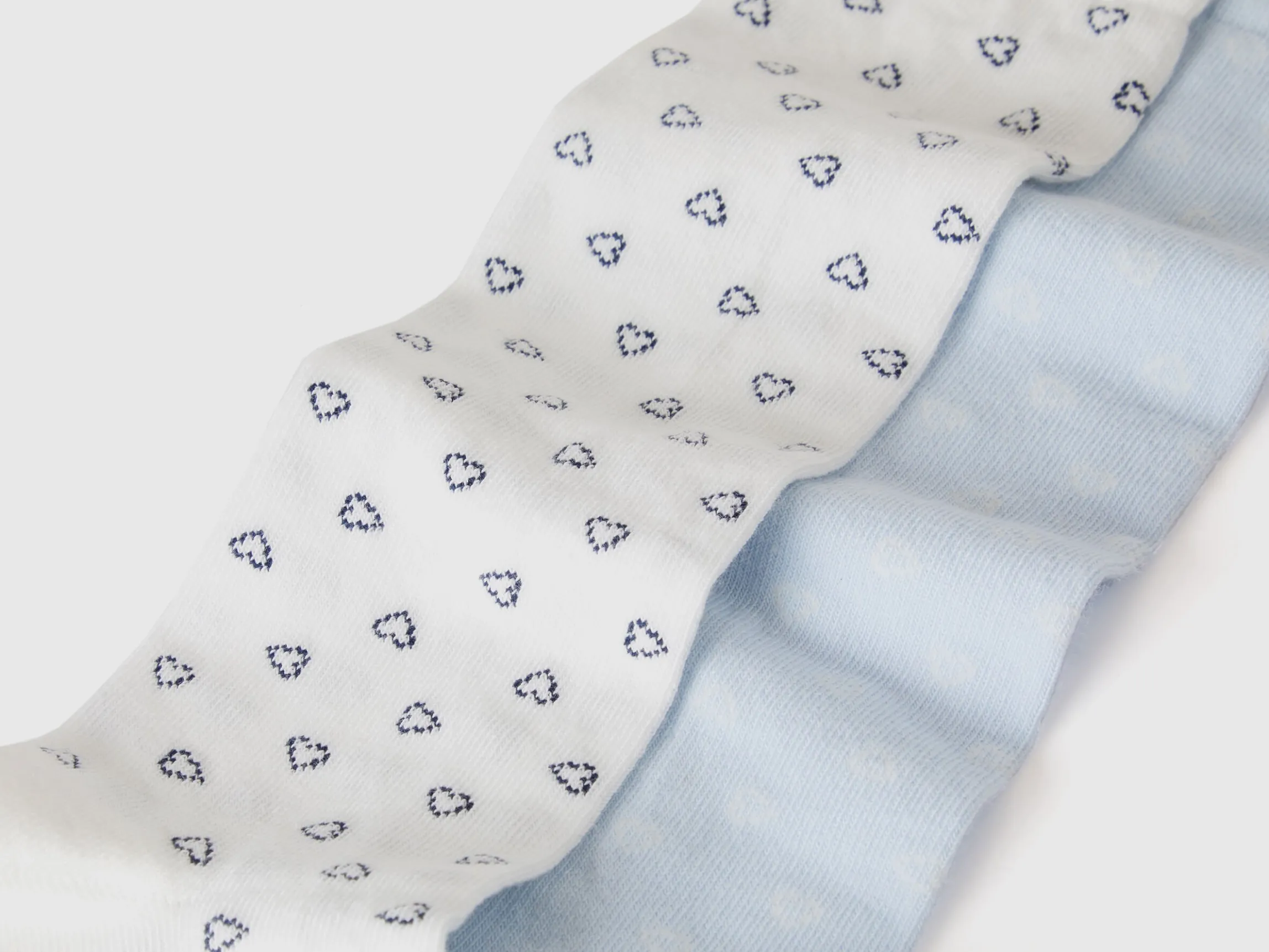 Two pairs of heart socks
