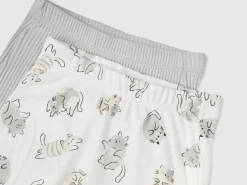 Two pairs of trousers in organic cotton