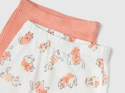 Two pairs of trousers in organic cotton