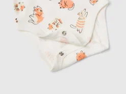 Two short sleeve bodysuits in organic cotton