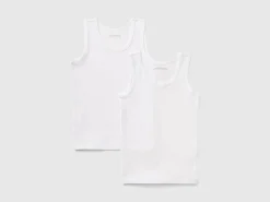 Two stretch organic cotton tank tops