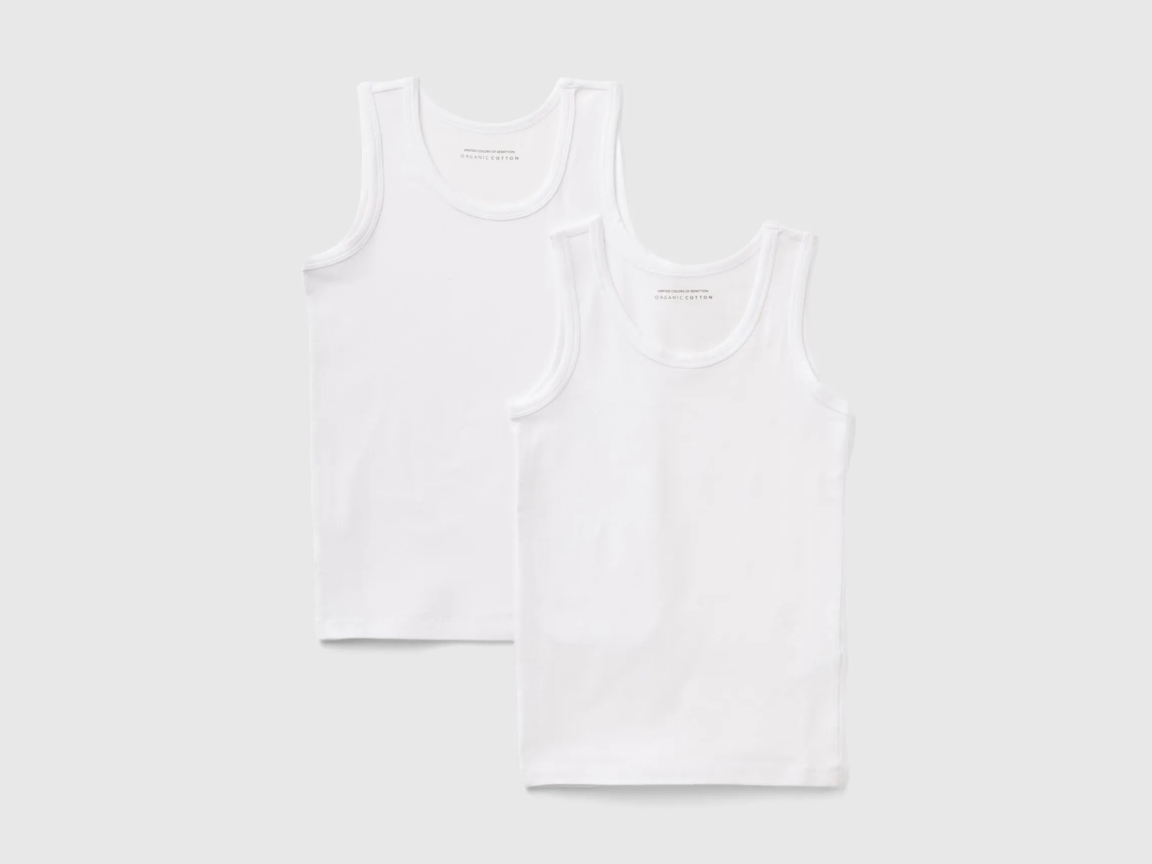 Two stretch organic cotton tank tops