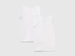 Two stretch organic cotton tank tops