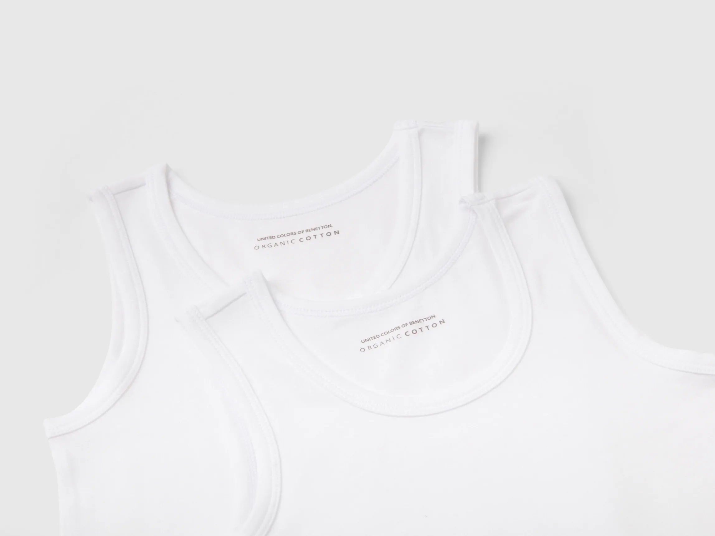 Two stretch organic cotton tank tops