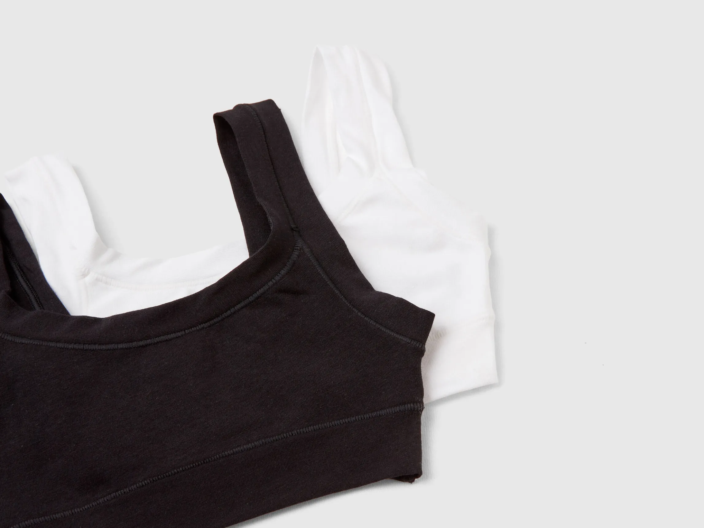 Two super stretch organic cotton tops