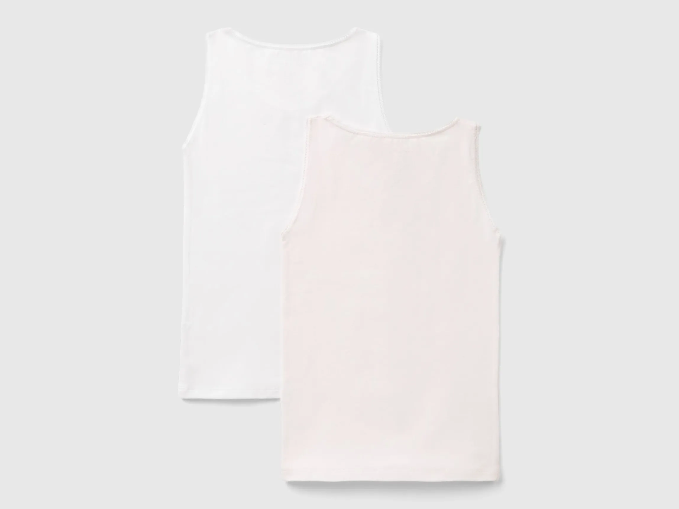 Two tank tops in stretch cotton