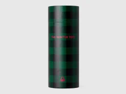 Two-tone check tote bag