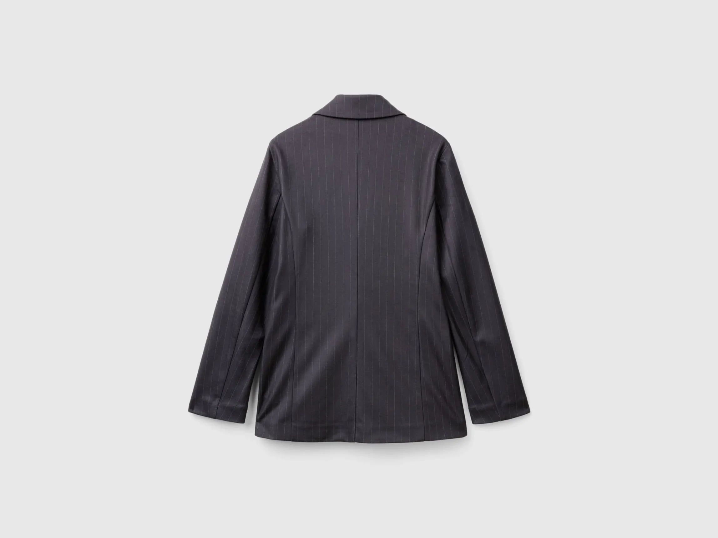 Unlined pinstriped blazer