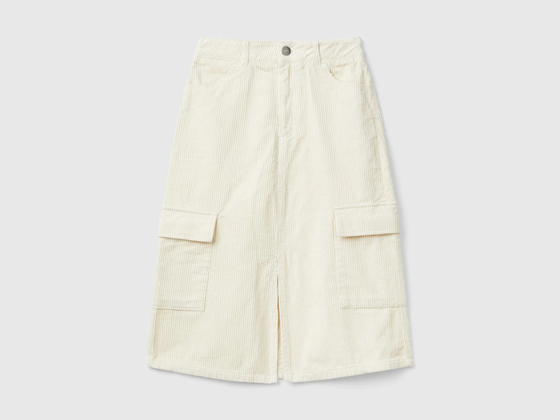 Velvet cargo skirt