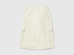 Velvet cargo skirt