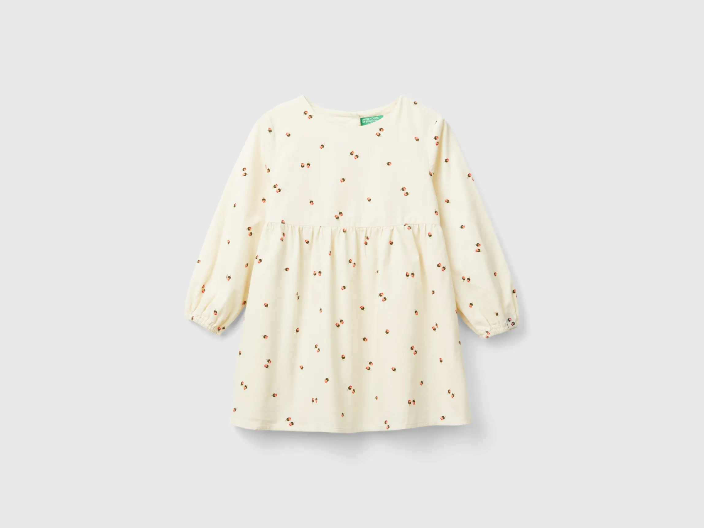 Velvet dress with rose print