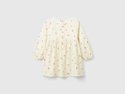 Velvet dress with rose print
