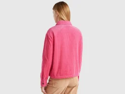 Velvet jacket with teddy lining
