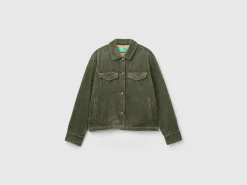 Velvet jacket with teddy lining