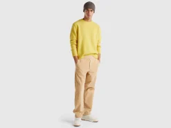Velvet joggers with drawstring