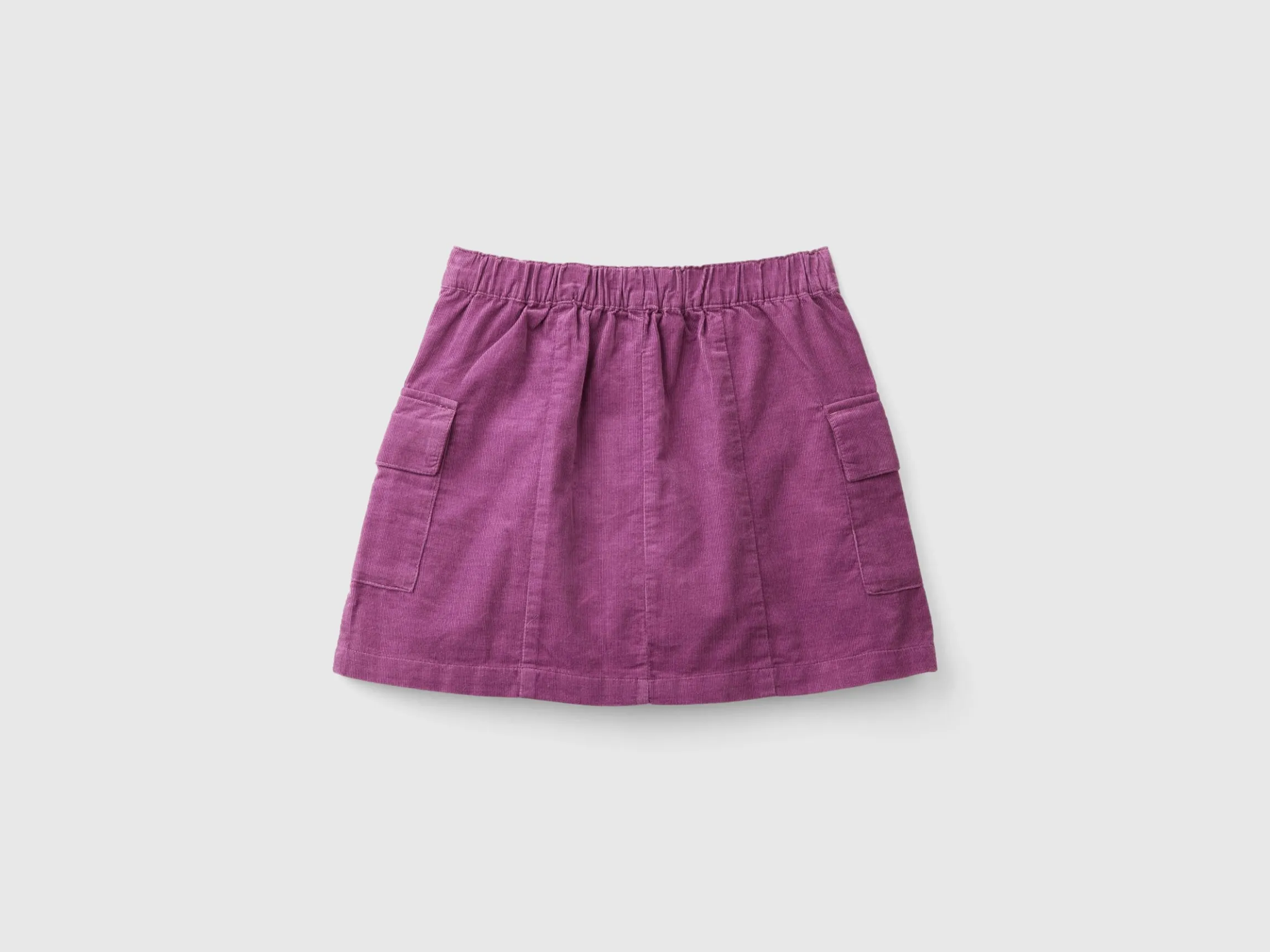 Velvet mini skirt with pockets
