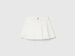 Velvet pleated mini skirt