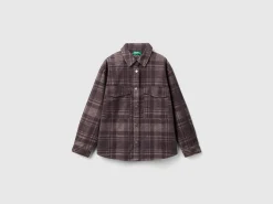 Velvet tartan shirt