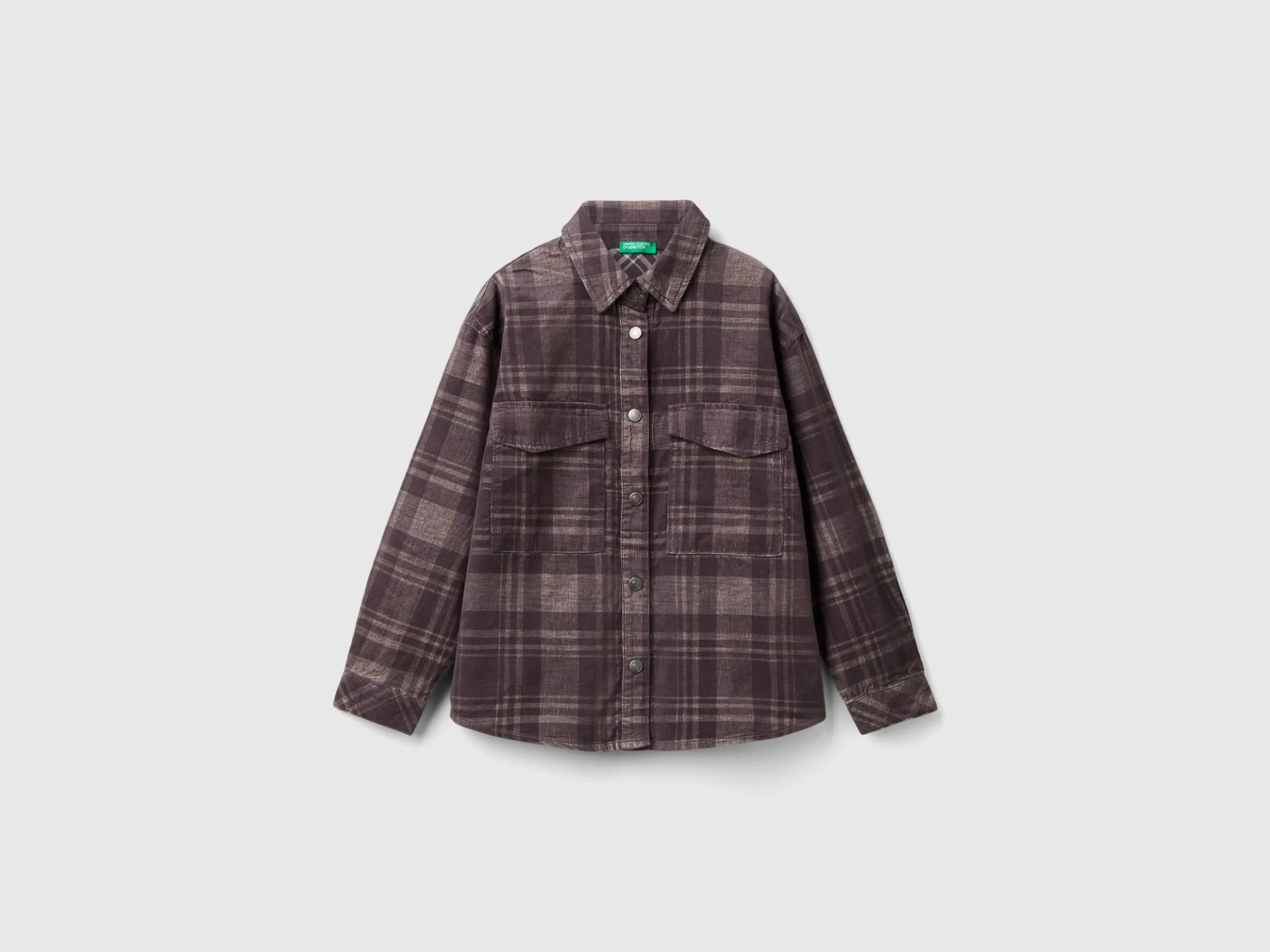 Velvet tartan shirt