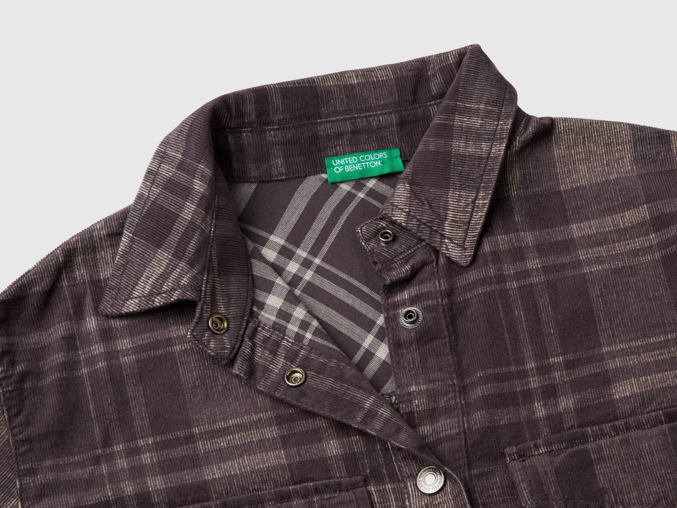Velvet tartan shirt