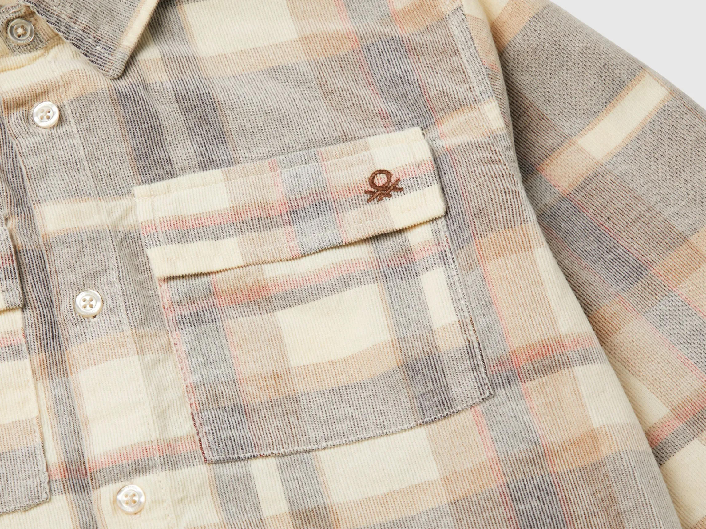 Velvet tartan shirt
