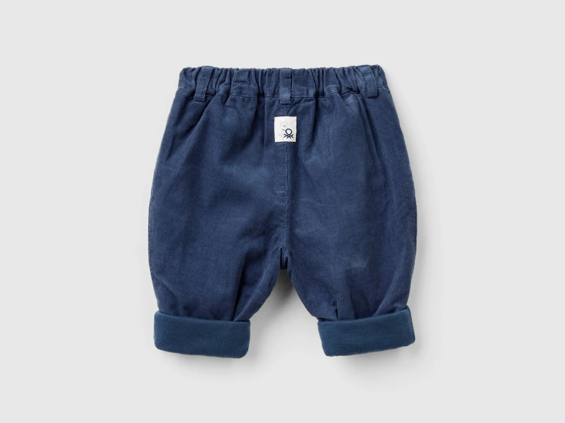 Velvet trousers with drawstring