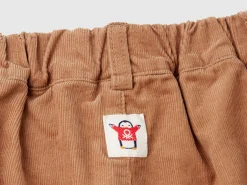 Velvet trousers with drawstring
