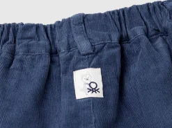 Velvet trousers with drawstring