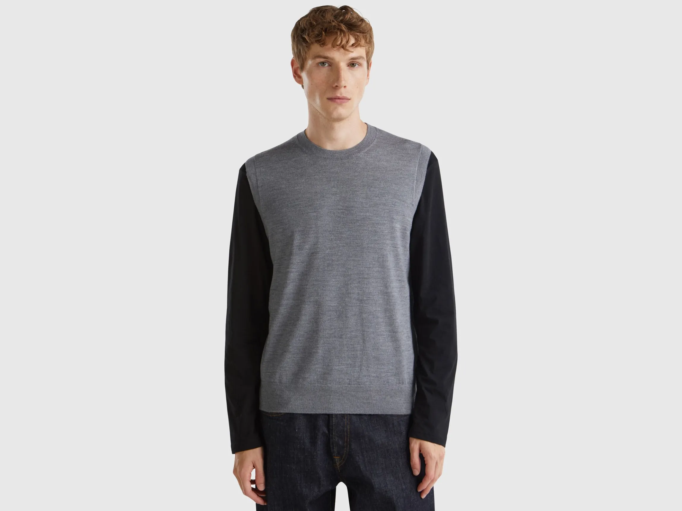 Vest in pure Merino wool