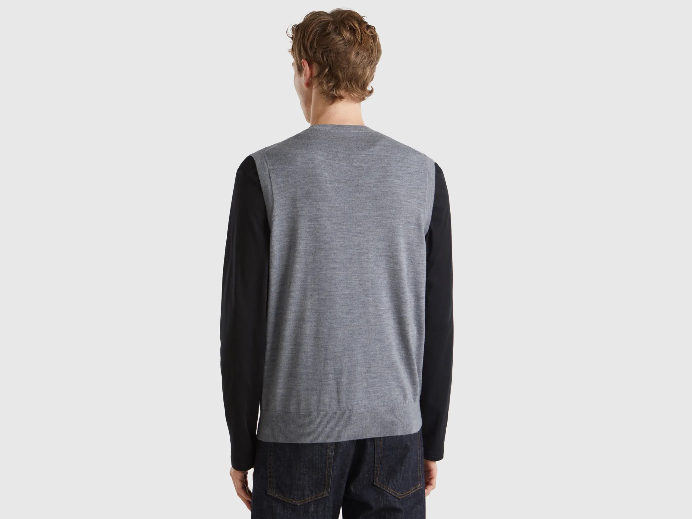 Vest in pure Merino wool