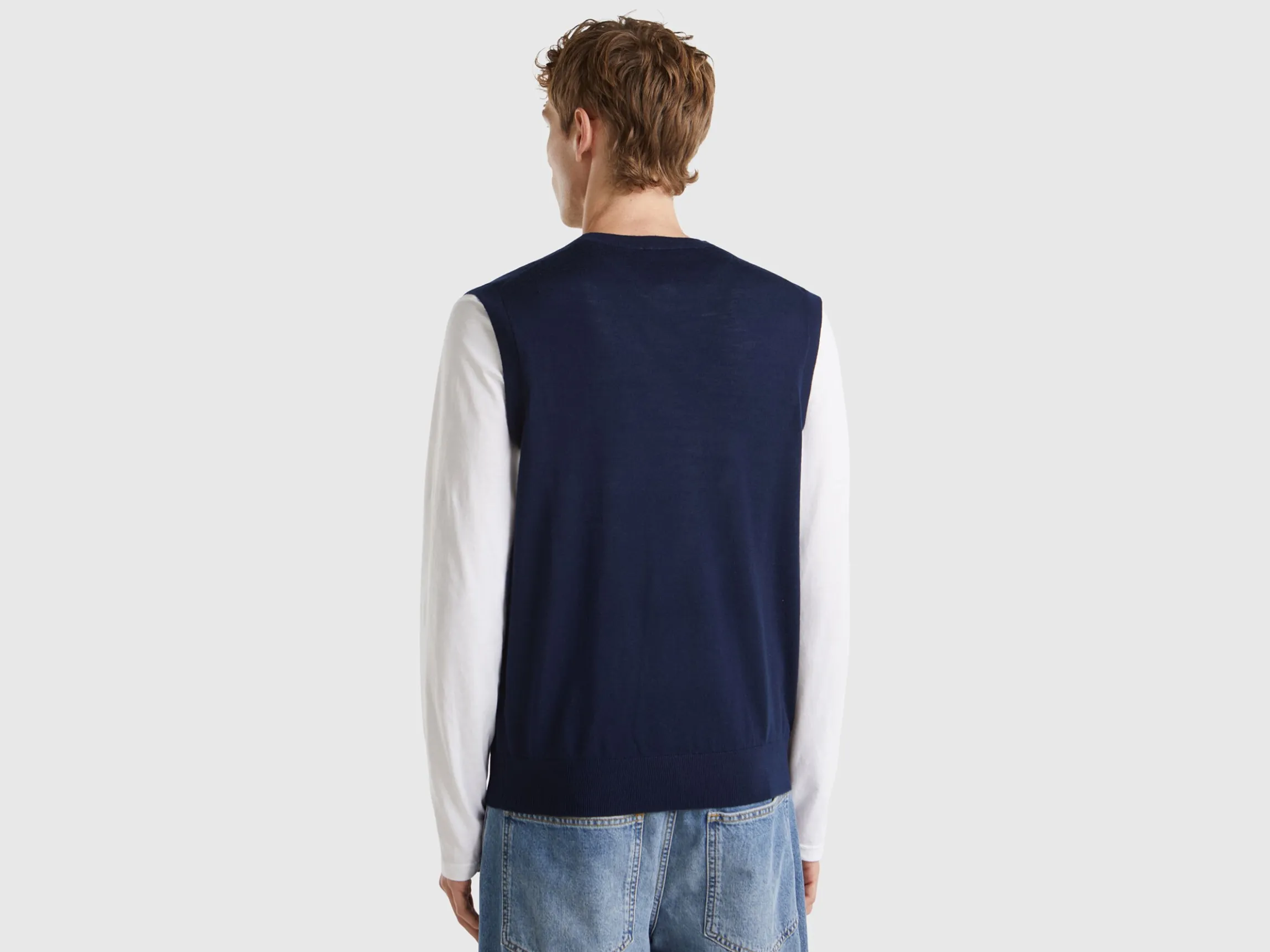 Vest in pure Merino wool