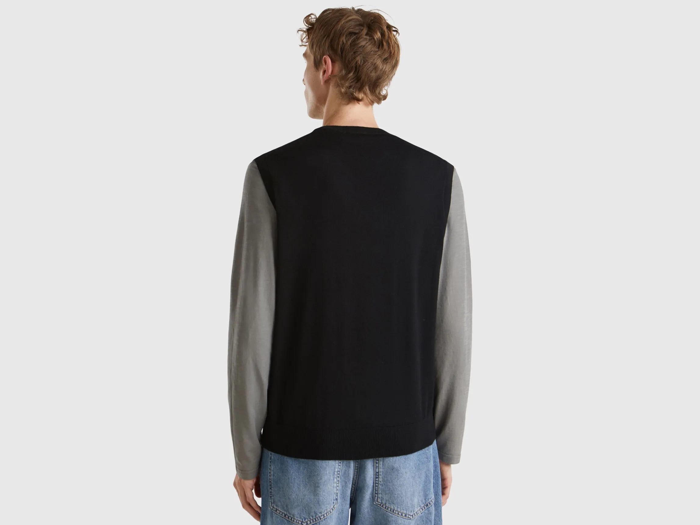 Vest in pure Merino wool