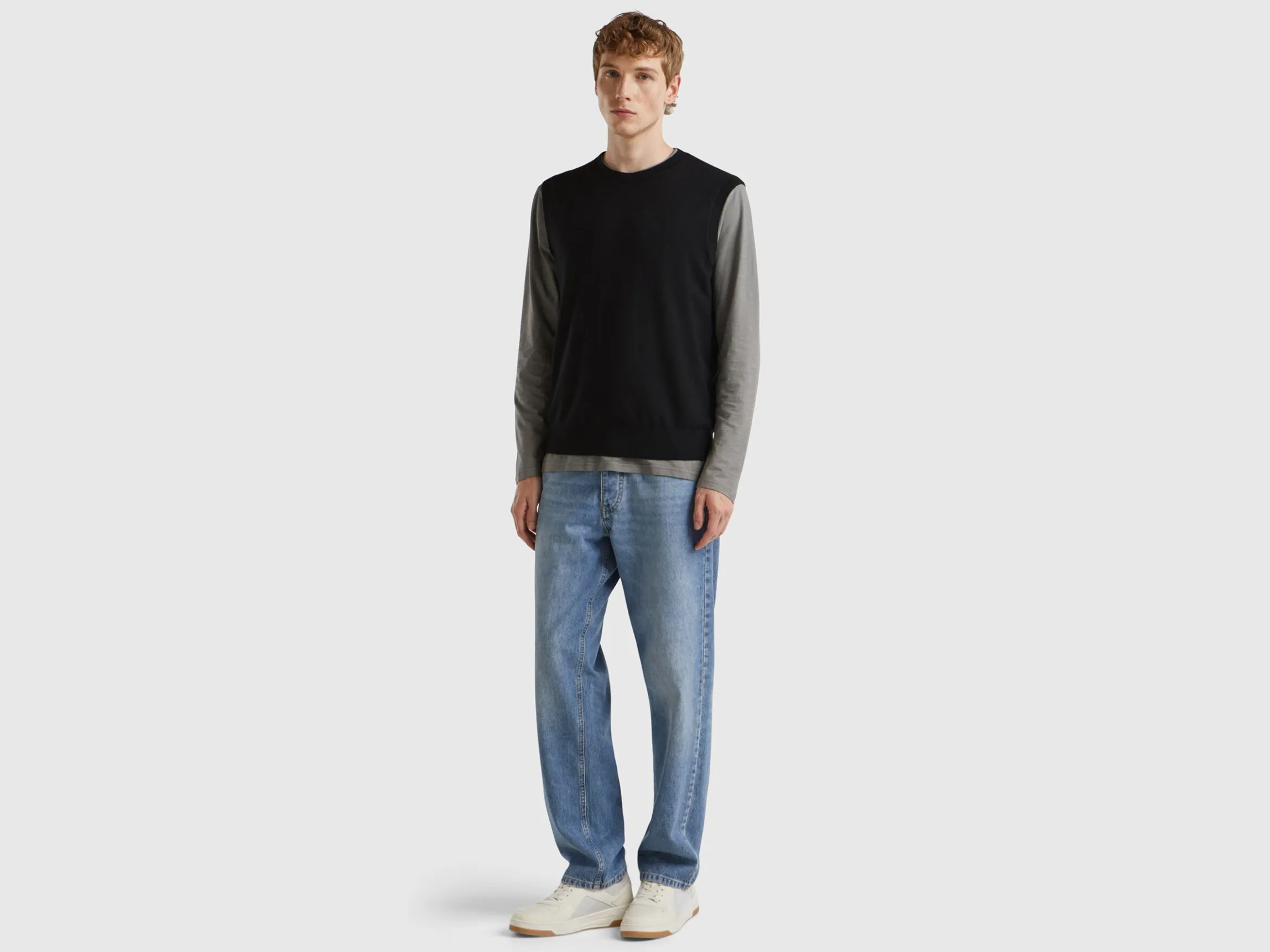 Vest in pure Merino wool