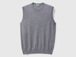 Vest in pure Merino wool