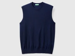 Vest in pure Merino wool