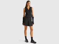 Vest in stretch viscose blend