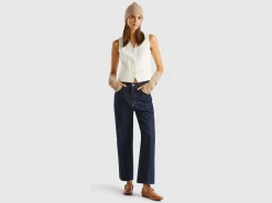 Vest in stretch viscose blend