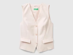 Vest in stretch viscose blend
