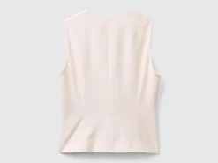 Vest in stretch viscose blend