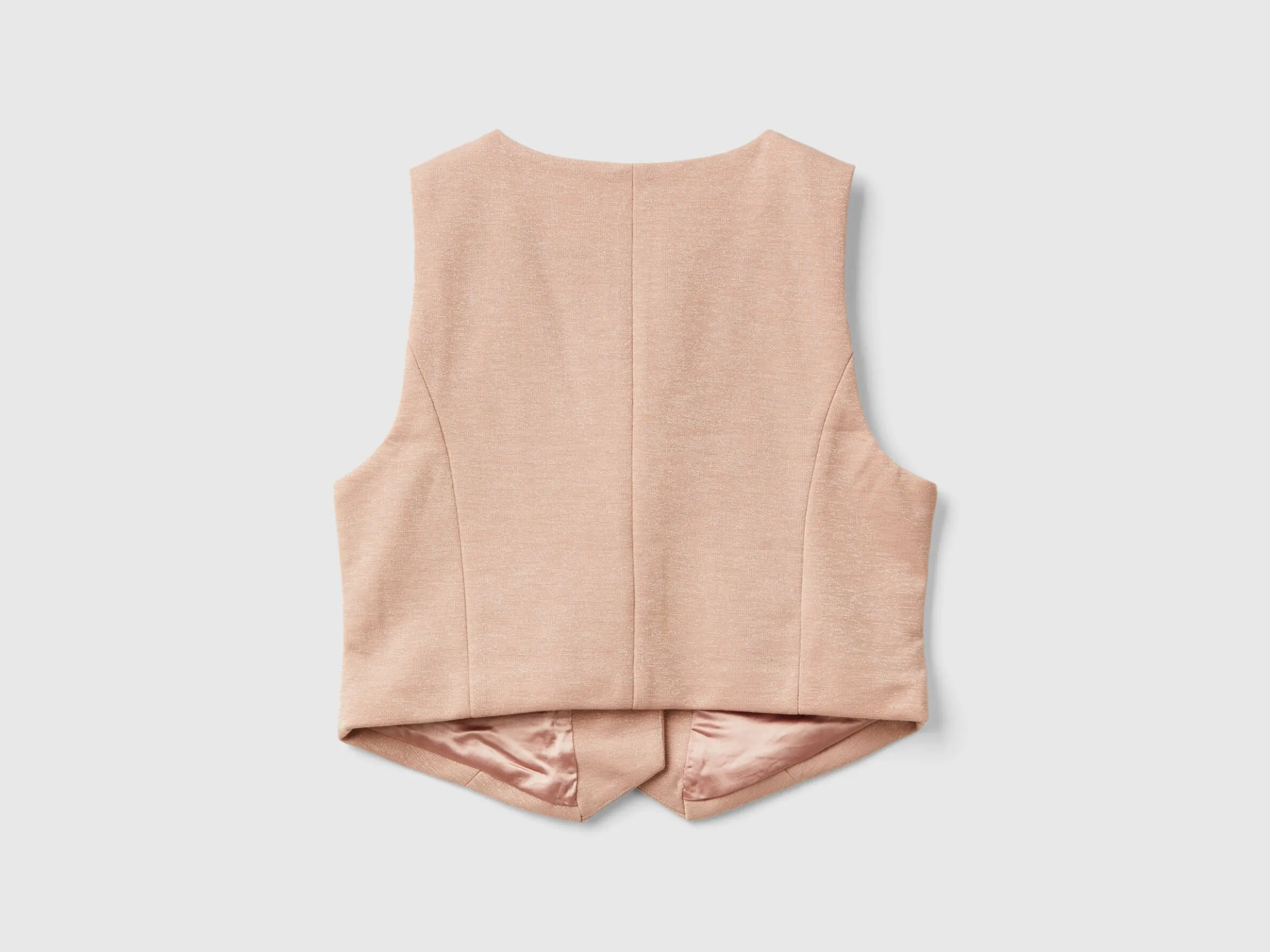 Vest with satin lining