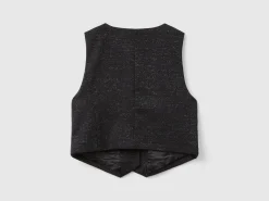 Vest with satin lining